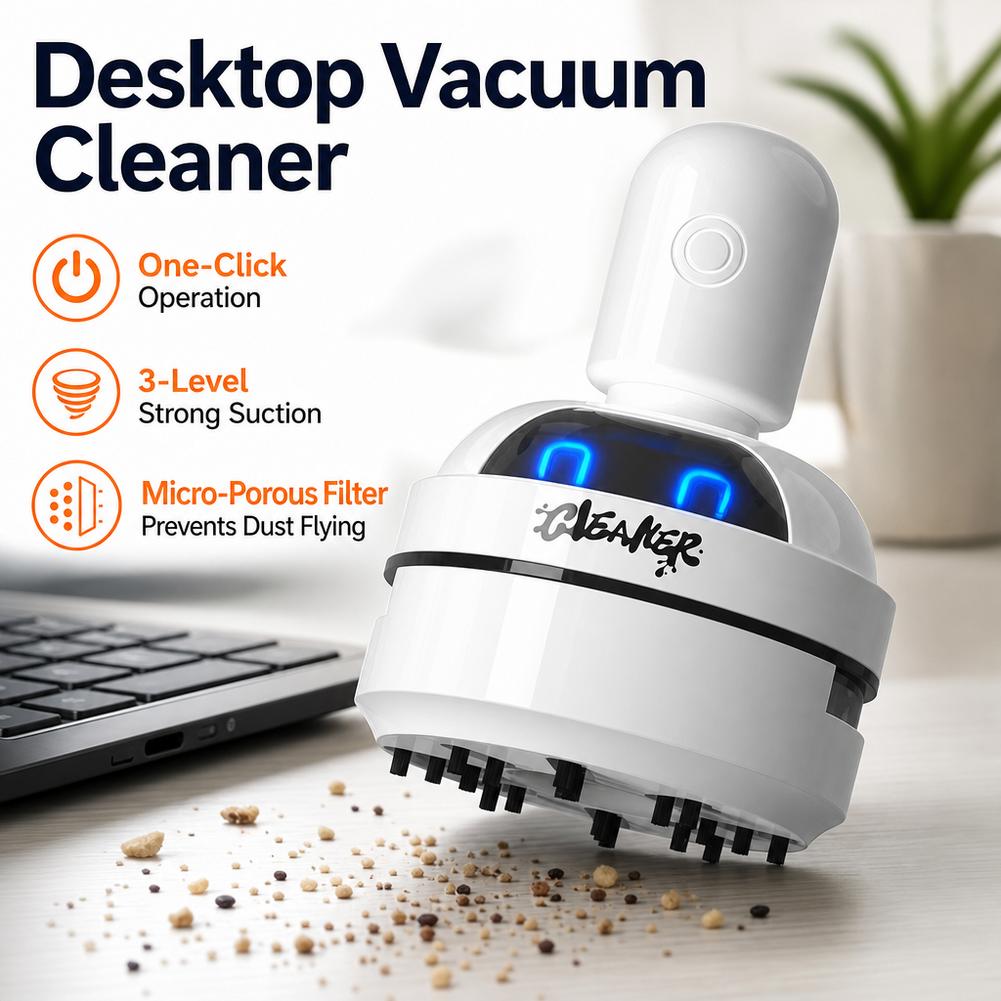 Leiser Desktop-Mini-Staubsauge – Mini Desktop Vacuum Cleaner For Eraser Dust Bewertung und Preis