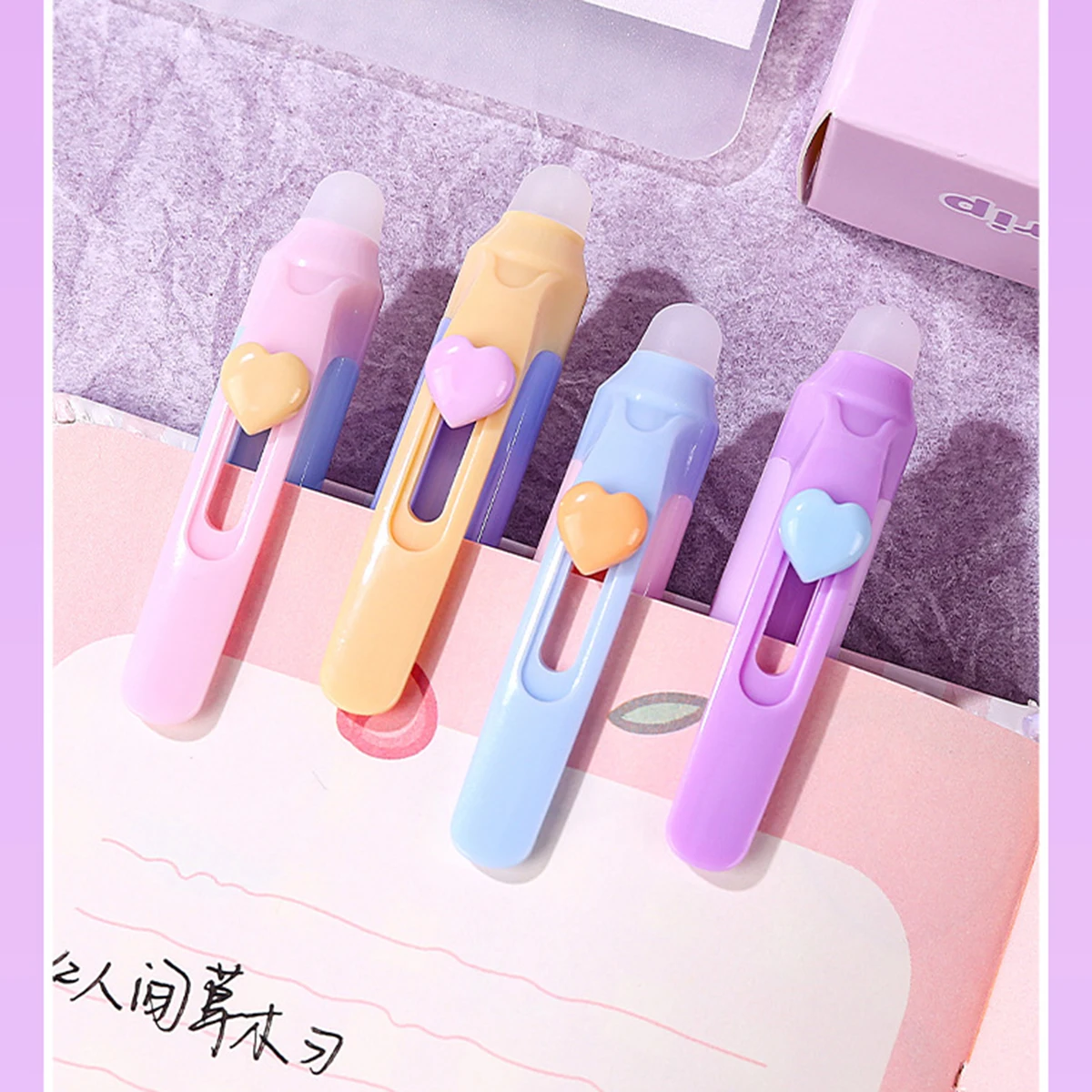 12 Stück Stifte zur Haltungsko – Retractable Eraser Pen Click Bewertung und Preis