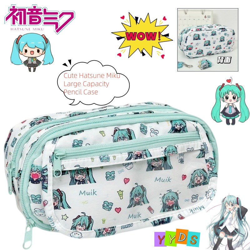 Hatsune Miku Stiftetui, niedli – Aesthetic Large Pencil Case Pouch Bewertung und Preis